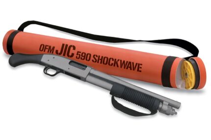 Mossberg 590 Shockwave JIC 12 Gauge 3in Stainless Pump Firearm – 14.38in