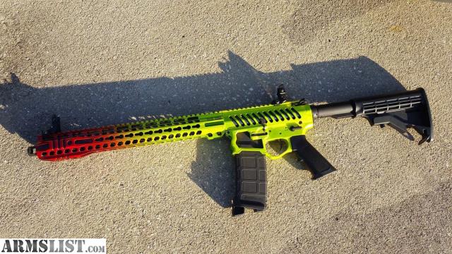 F1 Firearms UDP-9 Skeletonized Mermaid AR-9 Pistol 17 RD 9mm 8.3″