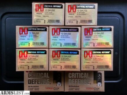 Hornady Critical Defense 12 Gauge Buckshot Ammo 2-3/4″ – …