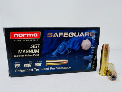 Norma Range & Training 357 Magnum Ammo 158 Grain Full Met…