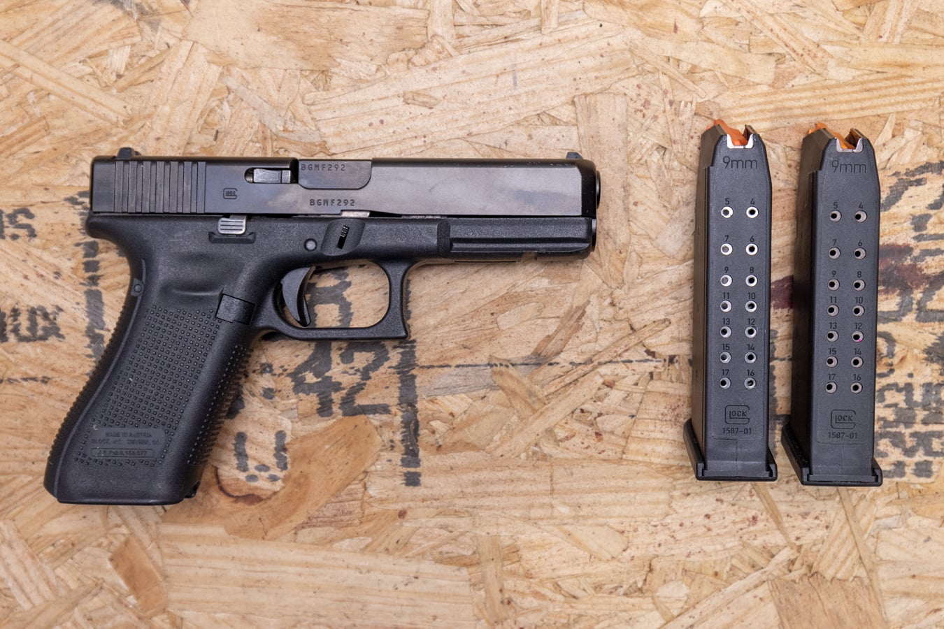 Glock 17 Gen5 9mm 17rd 4.49″ Pistol PA1750203 - 9mm