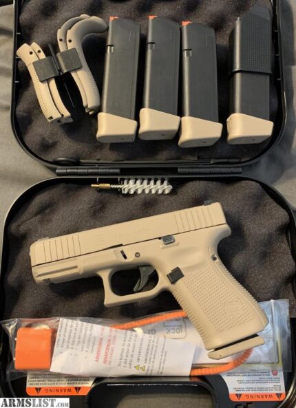 Glock 19 Gen 5 FDE 9mm Handgun 4″ 15+1 PA195S203FDE – 9mm