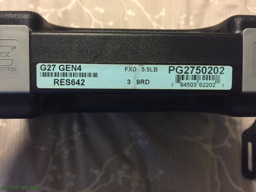Glock G27 G4 .40 S&amp;W Subcompact Pistol – PG2750201 - .40