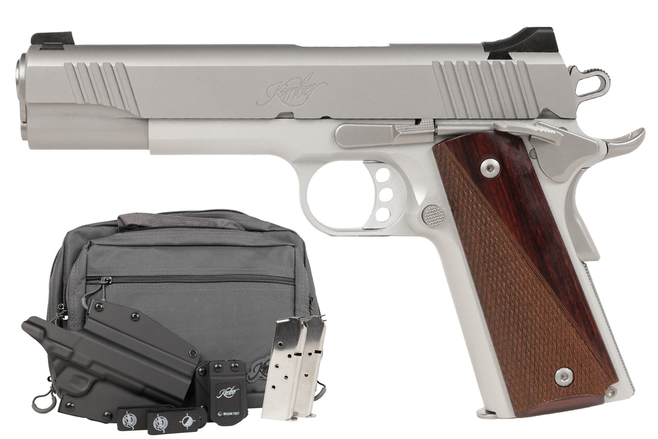 Kimber Stainless LW Silver .45 ACP 5" Barrel 7-Rounds Clu...