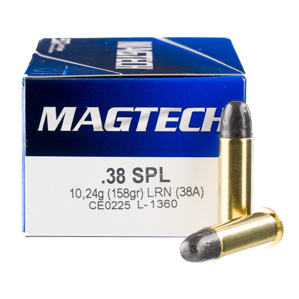 Magtech Range/Training Brass .38 SPL 158-Grain 50-Rounds ...