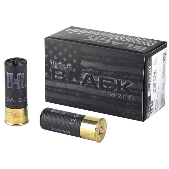 Hornady Black Buckshot 12 GA 00 Buck 10-Rounds 2.75" - .75